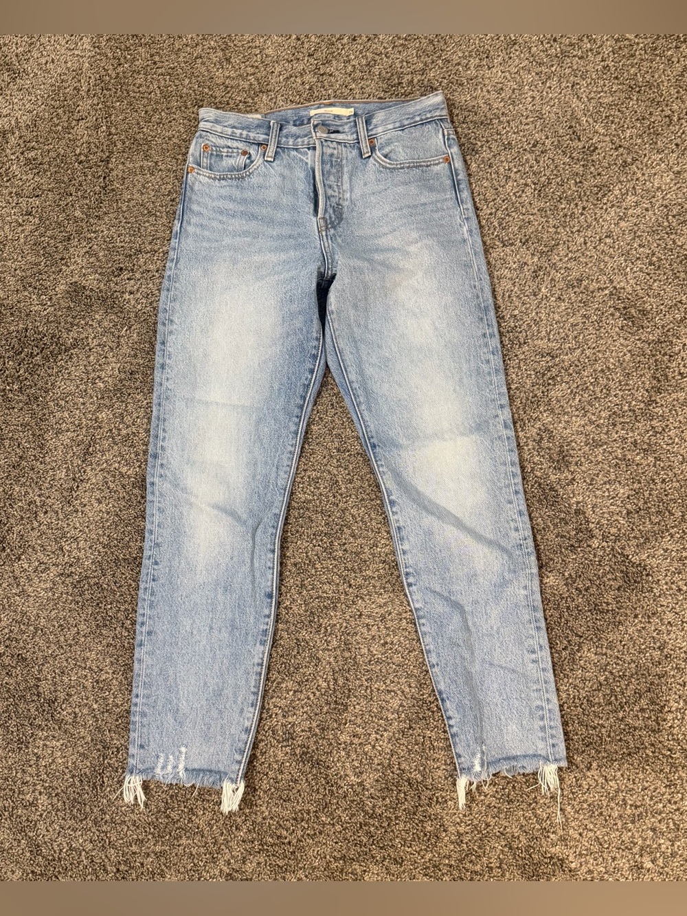 LEVIS Wedgie Icon Fit Ankle Jeans Light Wash Size 26